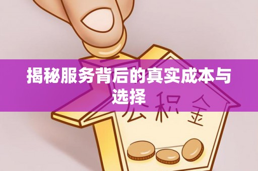 川汇揭秘服务背后的真实成本与选择