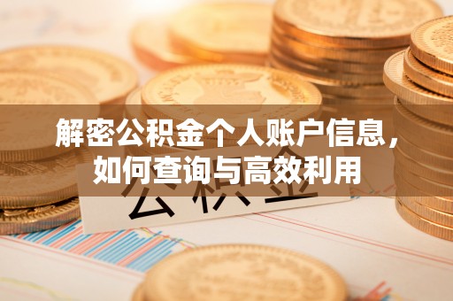 川汇解密公积金个人账户信息，如何查询与高效利用