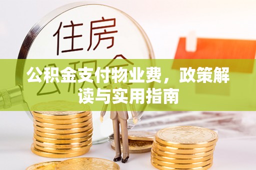 川汇公积金支付物业费，政策解读与实用指南